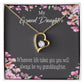 To My Granddaughter Wherever Life Takes You Forever Necklace w Message Card-Express Your Love Gifts
