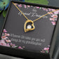 To My Granddaughter Wherever Life Takes You Forever Necklace w Message Card-Express Your Love Gifts