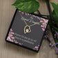 To My Granddaughter Wherever Life Takes You Forever Necklace w Message Card-Express Your Love Gifts