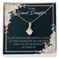 To My Granddaughter You are Amazing Alluring Ribbon Necklace Message Card-Express Your Love Gifts