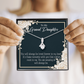 To My Granddaughter You are Amazing Alluring Ribbon Necklace Message Card-Express Your Love Gifts