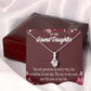 To My Granddaughter You are Precious Alluring Ribbon Necklace Message Card-Express Your Love Gifts