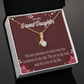 To My Granddaughter You are Precious Alluring Ribbon Necklace Message Card-Express Your Love Gifts