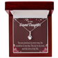 To My Granddaughter You are Precious Alluring Ribbon Necklace Message Card-Express Your Love Gifts