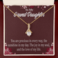 To My Granddaughter You are Precious Alluring Ribbon Necklace Message Card-Express Your Love Gifts
