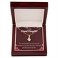To My Granddaughter You are Precious Alluring Ribbon Necklace Message Card-Express Your Love Gifts