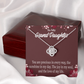 To My Granddaughter You are Precious Infinity Knot Necklace Message Card-Express Your Love Gifts