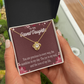 To My Granddaughter You are Precious Infinity Knot Necklace Message Card-Express Your Love Gifts