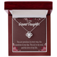 To My Granddaughter You are Precious Infinity Knot Necklace Message Card-Express Your Love Gifts