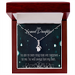 To My Granddaughter You Are the Best Alluring Ribbon Necklace Message Card-Express Your Love Gifts