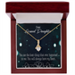 To My Granddaughter You Are the Best Alluring Ribbon Necklace Message Card-Express Your Love Gifts