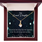 To My Granddaughter You Are the Best Alluring Ribbon Necklace Message Card-Express Your Love Gifts