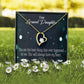 To My Granddaughter You Are The Best Forever Necklace w Message Card-Express Your Love Gifts