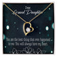 To My Granddaughter You Are The Best Forever Necklace w Message Card-Express Your Love Gifts