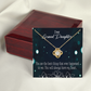 To My Granddaughter You Are the Best Infinity Knot Necklace Message Card-Express Your Love Gifts