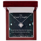 To My Granddaughter You Are the Best Infinity Knot Necklace Message Card-Express Your Love Gifts