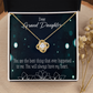 To My Granddaughter You Are the Best Infinity Knot Necklace Message Card-Express Your Love Gifts