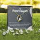 To My Granddaughter You Make Me Forever Necklace w Message Card-Express Your Love Gifts