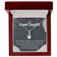 To My Granddaughter You Make Me so Alluring Ribbon Necklace Message Card-Express Your Love Gifts