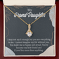 To My Granddaughter You Make Me so Alluring Ribbon Necklace Message Card-Express Your Love Gifts