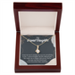 To My Granddaughter You Make Me so Alluring Ribbon Necklace Message Card-Express Your Love Gifts