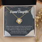 To My Granddaughter You Make Me so Infinity Knot Necklace Message Card-Express Your Love Gifts