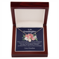 To My Granddaughter You're a Treasure Alluring Ribbon Necklace Message Card-Express Your Love Gifts