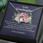To My Granddaughter You're a Treasure Forever Necklace w Message Card-Express Your Love Gifts