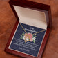 To My Granddaughter You're a Treasure Forever Necklace w Message Card-Express Your Love Gifts