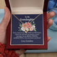 To My Granddaughter You're a Treasure Forever Necklace w Message Card-Express Your Love Gifts