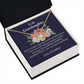 To My Granddaughter You're a Treasure Infinity Knot Necklace Message Card-Express Your Love Gifts