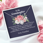 To My Granddaughter You're a Treasure Infinity Knot Necklace Message Card-Express Your Love Gifts
