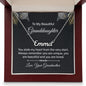 To My Granddaughter You Stole My Heart Custom Name Necklace-Express Your Love Gifts