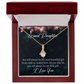 To My Granddaughter You Will Always be Alluring Ribbon Necklace Message Card-Express Your Love Gifts