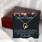 To My Granddaughter You Will Always Be Forever Necklace w Message Card-Express Your Love Gifts