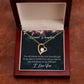 To My Granddaughter You Will Always Be Forever Necklace w Message Card-Express Your Love Gifts