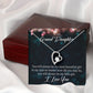 To My Granddaughter You Will Always Be Forever Necklace w Message Card-Express Your Love Gifts