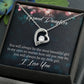 To My Granddaughter You Will Always Be Forever Necklace w Message Card-Express Your Love Gifts