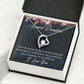 To My Granddaughter You Will Always Be Forever Necklace w Message Card-Express Your Love Gifts