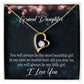 To My Granddaughter You Will Always Be Forever Necklace w Message Card-Express Your Love Gifts