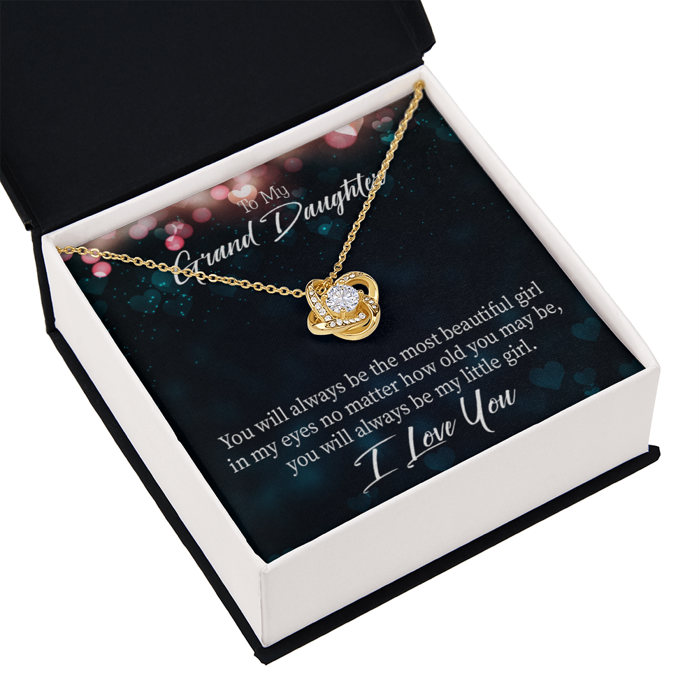 To My Granddaughter You will always be Infinity Knot Necklace Message Card-Express Your Love Gifts
