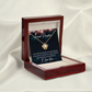 To My Granddaughter You will always be Infinity Knot Necklace Message Card-Express Your Love Gifts