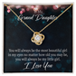 To My Granddaughter You will always be Infinity Knot Necklace Message Card-Express Your Love Gifts