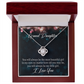 To My Granddaughter You will always be Infinity Knot Necklace Message Card-Express Your Love Gifts