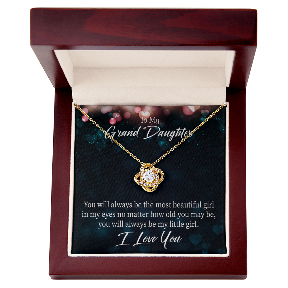 To My Granddaughter You will always be Infinity Knot Necklace Message Card-Express Your Love Gifts