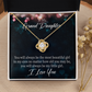 To My Granddaughter You will always be Infinity Knot Necklace Message Card-Express Your Love Gifts