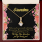 To My Grandmother Family to Grandma Alluring Ribbon Necklace Message Card-Express Your Love Gifts