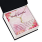 To My Grandmother Grandchild Granny Alluring Ribbon Necklace Message Card-Express Your Love Gifts
