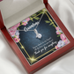 To My Grandmother Grandchild to Grandma Alluring Ribbon Necklace Message Card-Express Your Love Gifts