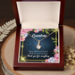 To My Grandmother Grandchild to Grandma Alluring Ribbon Necklace Message Card-Express Your Love Gifts